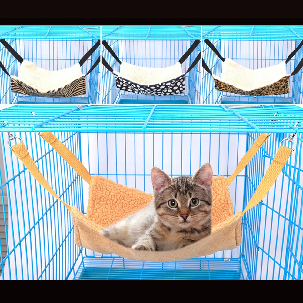 

Pet Cat Plush Thicken Hammock Kitten Warm Mat Accessory Hamster Cage Toy Puppy Bulldog Chinchilla Small Animals Hedgehog Product