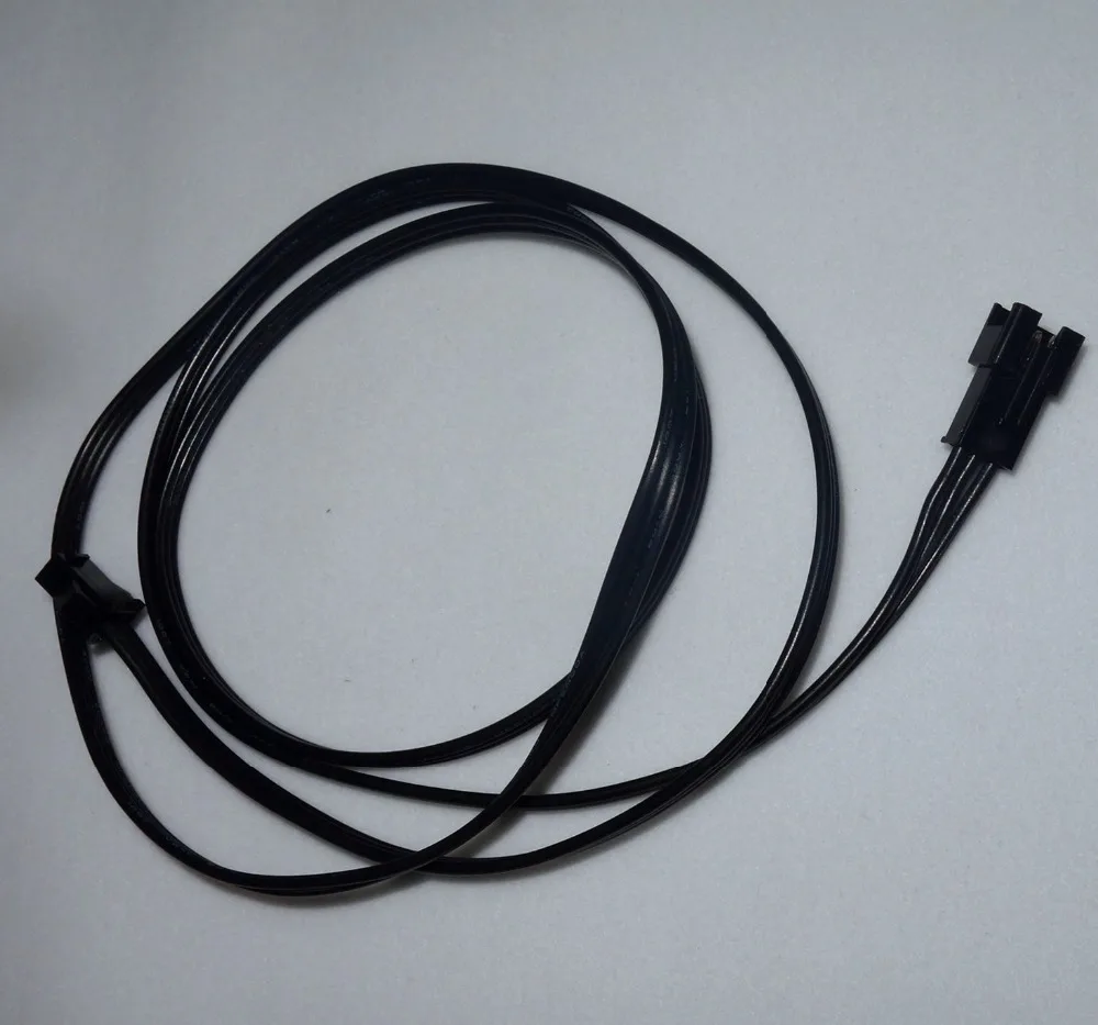 3pin JST Удлинительный кабель длина 1 м 18AWG все черные провода один конец с штекерным