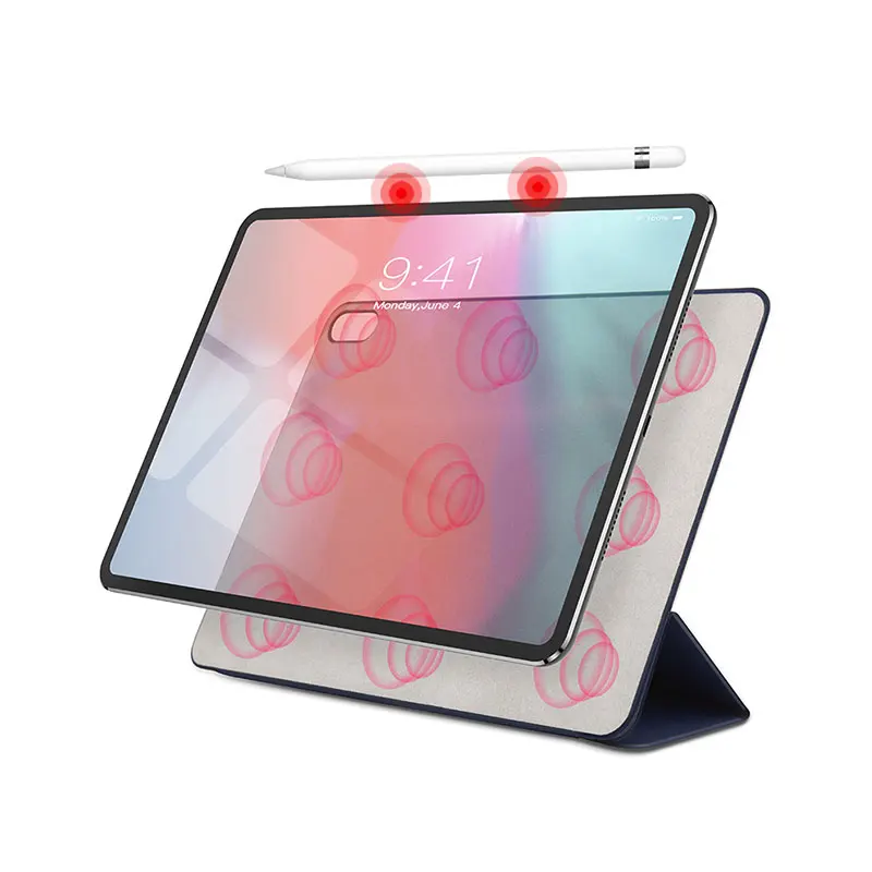Case For iPad Pro 11 2018 Magnetic Adsorption Case For iPad Pro 12.9 2018 Funda Ultra Slim Smart Case Support Pencil Charing
