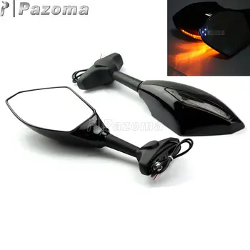 

LED Integrated Winker Turn Signal Mirrors Motorcycles Side Rear View Mirror for Honda Kawasaki Suzuki Triumph Street Sport Bikes