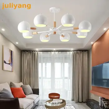 

3 6 8head Nordic Style Makaron rion Chandeliers led light fixture for bedroom dining room home decoration hanging lamp