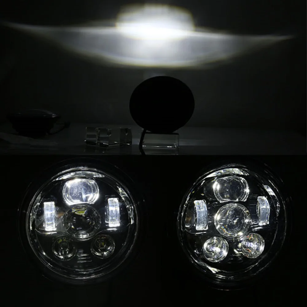 7 Inch Projector Daymaker Led Headlight HiLo Beam DRL Turn Signal For Lada 4x4 Urban Niva Jeep Suzuki Samurai LED Headlamps 6