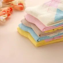 OLN модные на весну и зиму для женщин ромб Multi цвет короткие носки костюмы для EU36-47 5 пар милые стиль