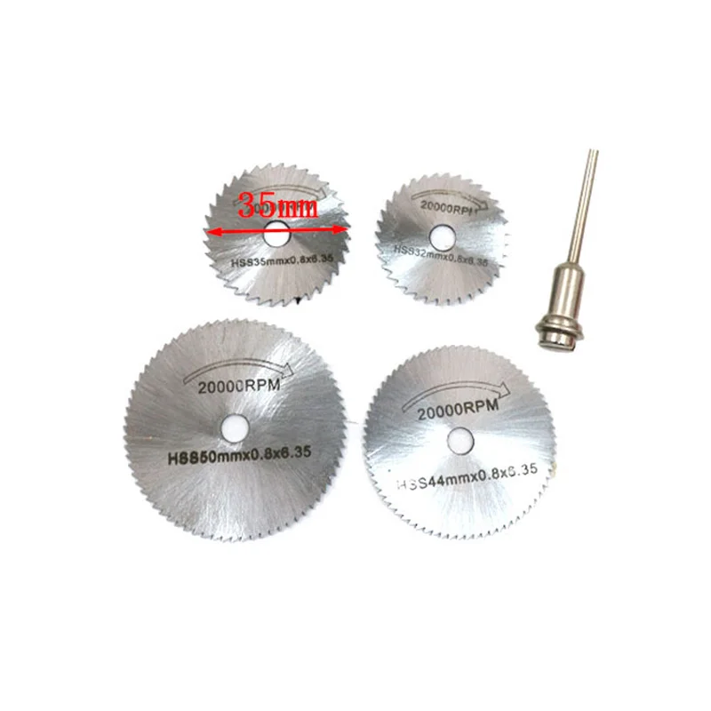 

7pcs/Set 30mm Mini Diamond Saw Blade Silver Cutting Discs With 2X Connecting Shank For Dremel Drill Fit Rotary Tool
