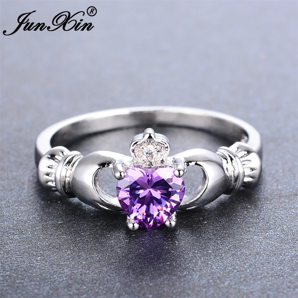 [تصویر:  JUNXIN-Female-Claddagh-Ring-Fashion-Purp...-Rings.jpg]