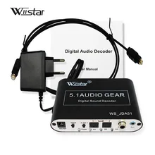 Wiistar 5 1 Audio Decoder SPDIF Coaxial to RCA DTS AC3 Digital to 5 1 Amplifier