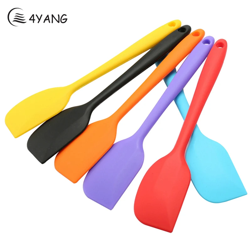 

Colorful integrated high temperature resistance silicone Spatula Baking Rubber Scraper