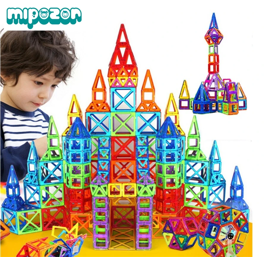 

132pcs/lot MIni Models Building Toy Magnetic Designer Construction Educational Building Blocks Assemble Bricks Toys