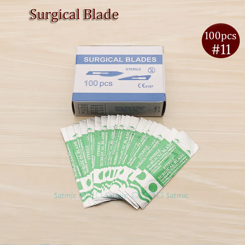 

100 Pcs Scalpel Blades 11# For Dental medical Stainless Steel Surgical Blade