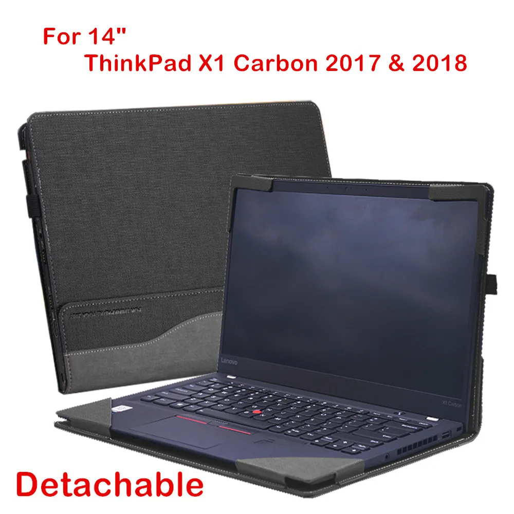 Съемный чехол для lenovo ThinkPad X1 Carbon 14 дюймов чехол для ноутбука сумка для ноутбука из искусственной кожи защитный чехол в подарок - Цвет: grey