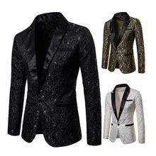 Для Мужчин's стильный роскошный Повседневное Винтаж блейзер с узором "пейсли" Urbane Смарт пальто; костюм; куртка