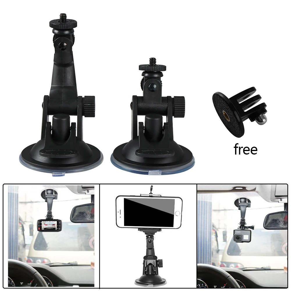 

Car Mount Camera Suction Cup Stand Holder DVR Mini Car Suction Cup Mount Tripod Holder for Gopro Hero Sjcam Sj4000 Xiaomi Yi