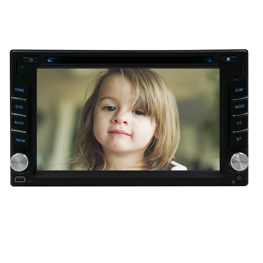 SD 3D музыки Радио RDS двойной Din FM AM PC Авто аудиоусилитель BT GPS карта Автомобильный DVD