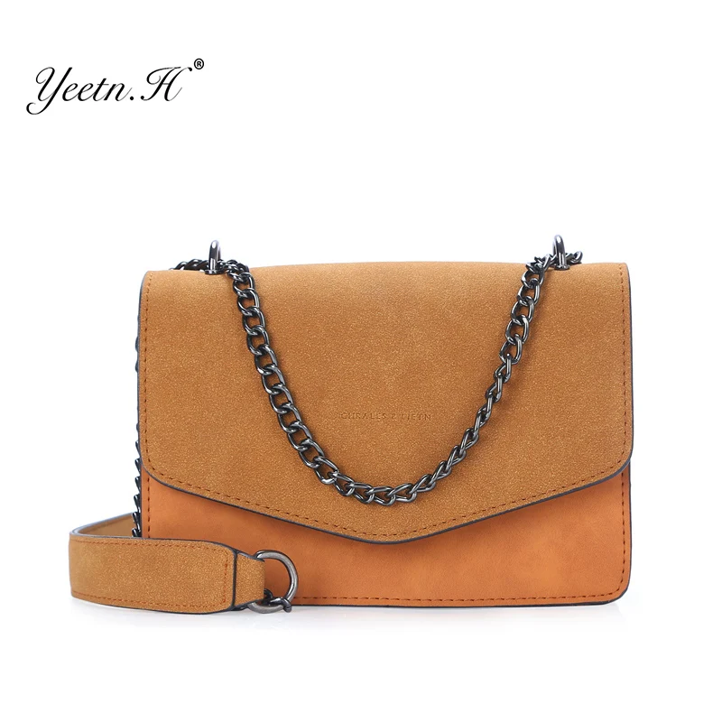 aliexpress com buy yeetn h women nubuck pu leather chain designer shoulder straps for handbags