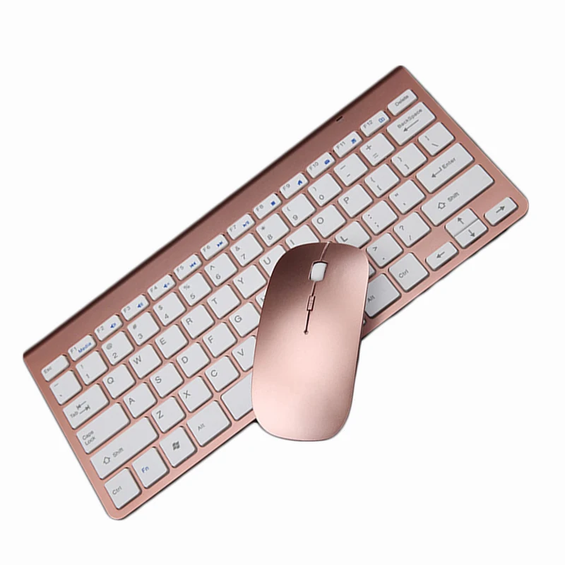 Hot Ultra Slim Thin Design 2 4GHz Wireless Keyboard With Cover With Mouse Mice Kit for