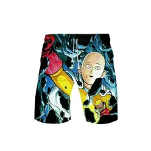 Мужская одежда для плавания с 3D принтом One Punch Man, Шорты для плавания, детские пляжные шорты, шорты для плавания, Шорты для плавания, мужские спортивные шорты для бега
