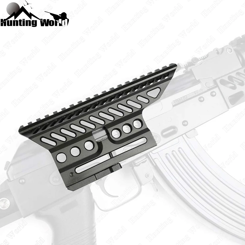 

Tactical Side Optic Mount Quick Detach Scope Picatinny Rail Base Red Dot Scope Mount for Hunting Airsoft AK47 74 Rifle Accessory