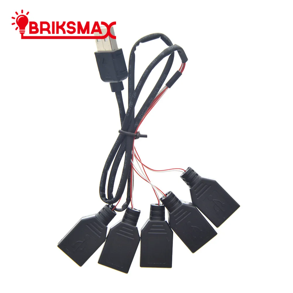 Аксессуары для оссветильник ительных приборов BRIKSMAX черный от одного до семи USB