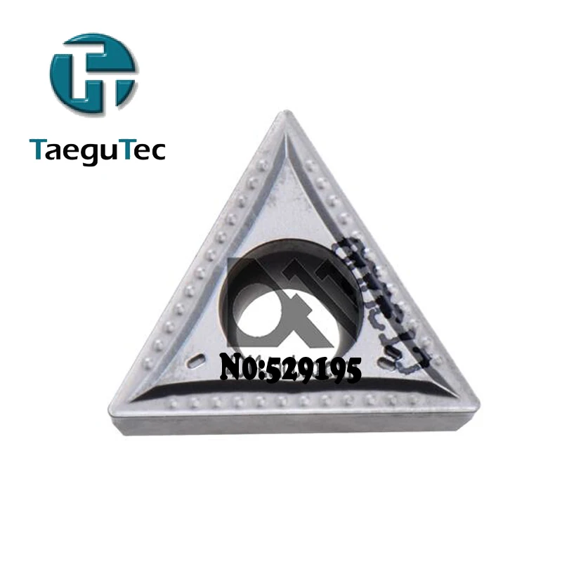 

TaeguTec 10pcs Insert TCMT110204-MT CT3000 TCMT 110204 Carbide Inserts Lathe Cutter Tools for Turning Tool Holder CNC Blade