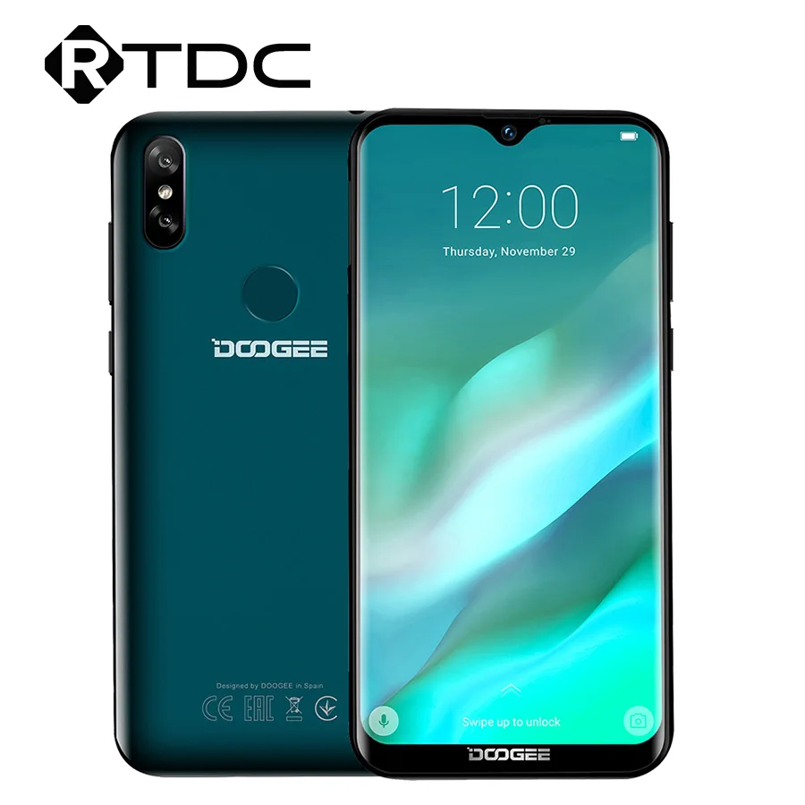 

DOOGEE Y8 3GB RAM 32GB ROM Android 9.0 Smartphone 6.1"FHD 19:9 Display 3400mAh MTK6739 Quad Core 4G LTE Mobile Waterdrop Screen