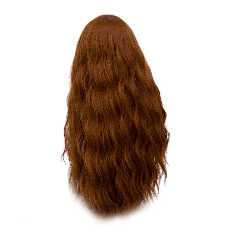 MSIWIGS 70 см Длинные розовые волнистые парики Косплей натуральные синтетические женские светлые парики 29 цветов термостойкие волосы - Цвет: Коричневый