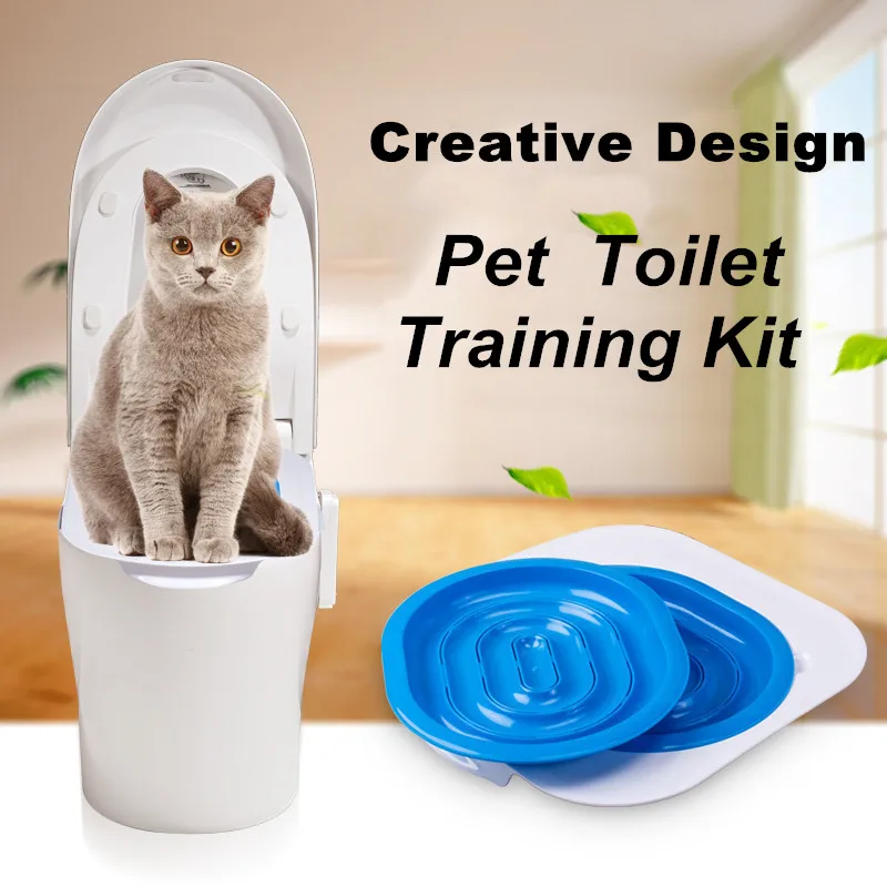 Креативный кошачий Туалет, тренажер для домашних животных, поднос для кошачий Туалет, тренировочный комплект для кошек, щенков, домашних животных, аксессуары для тренировок
