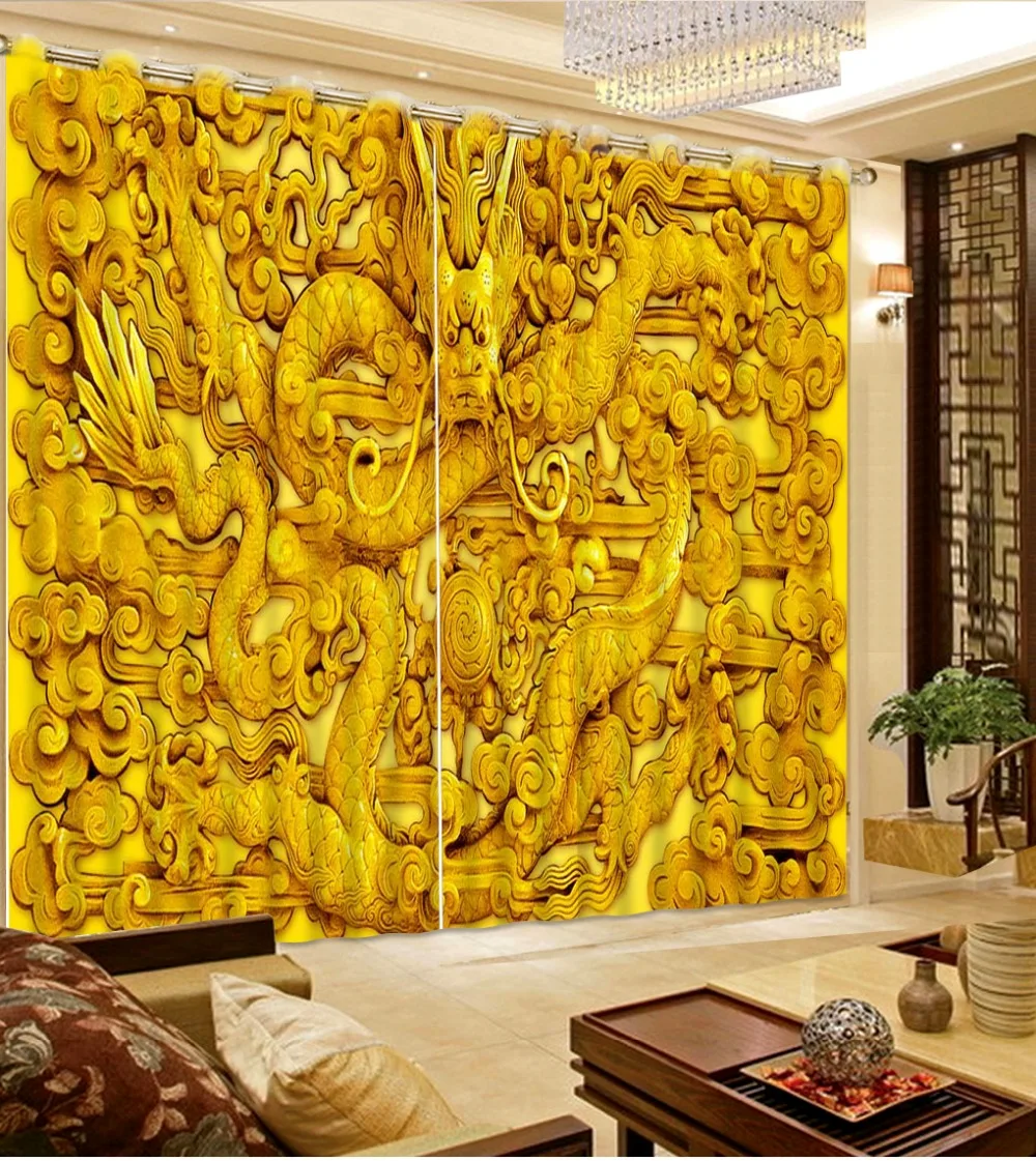 

High Quality Customize size Modern window curtains for living room 3d relief curtains Modern Home Custom