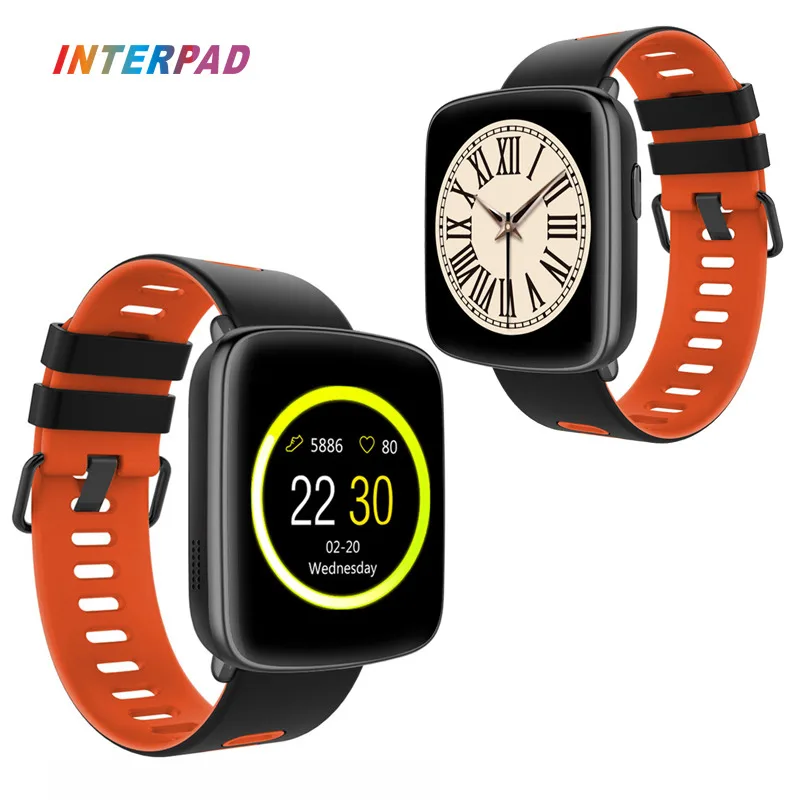 

Interpad GV68 Smart Watch Bluetooth 4.0 IP68 Swim Waterproof With Heart Rate Monitor Sports Watch Men Women For Xiaomi Huawei