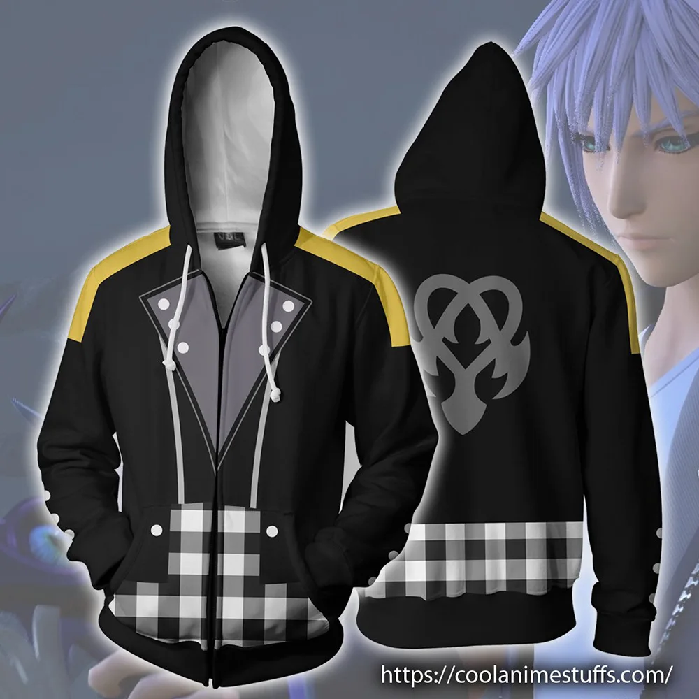 Japan Anime Riku Keyblade Sweatshirts Cosplay Costumes Autumn men and