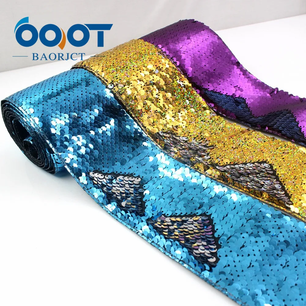 OOOT BAORJCT G-18930-1287 75 мм 2 ярда красочных лент squama свадебное украшение аксессуары для