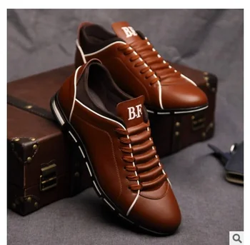 

hot! new style autumn 2020 New England men's trend of men's shoes casual shoes leather shoes breathable four male size 45-48