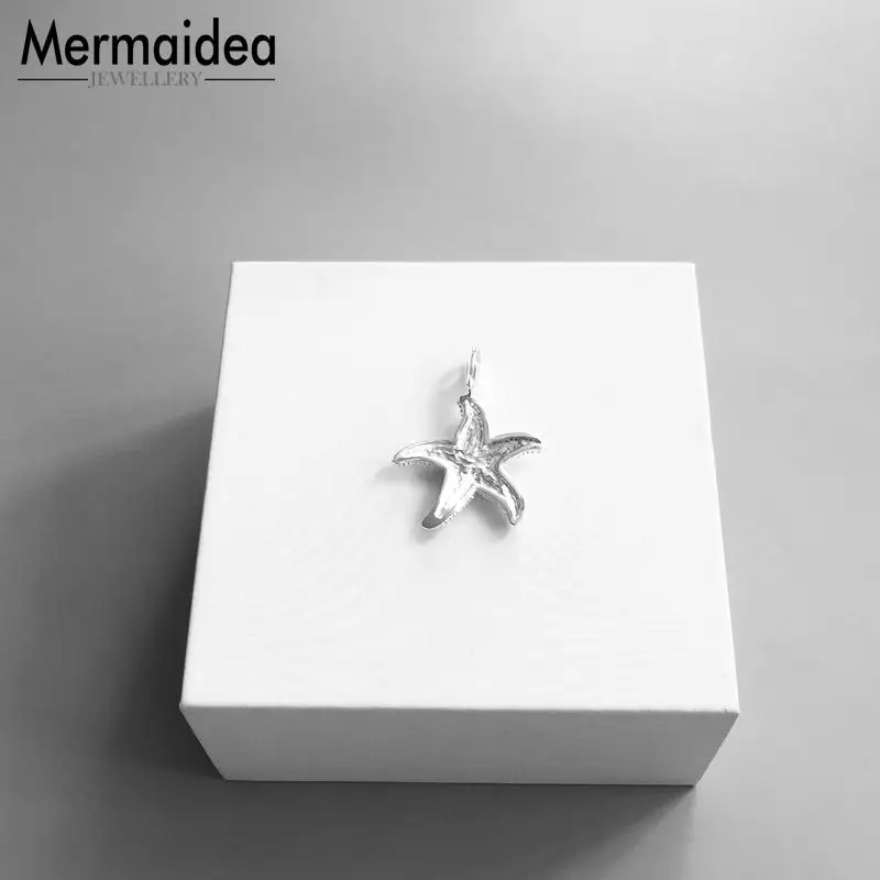Кулон в виде морской звезды с белым кубическим цирконием Модная бижутерия 2020