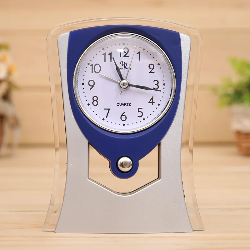 

Vintage Home quartz Alarm Clock Creative Retro light clock Christmas Decorative Craft Cube electronic desk clock despertador
