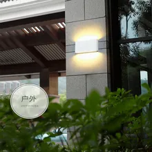 ONDENN 2 шт./лот 8 Вт 14 Вт вверх и вниз светодиодное освещение стены с регулируемой яркостью AC110V 220 V светодиодный бра Внутреннее и наружное освещение Водонепроницаемый IP65