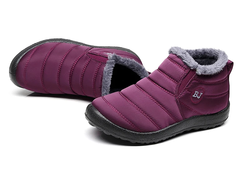 Женские ботинки; теплая зимняя обувь; женские водонепроницаемые зимние ботинки на меху; botas mujer; женские ботильоны; большие размеры 35-46