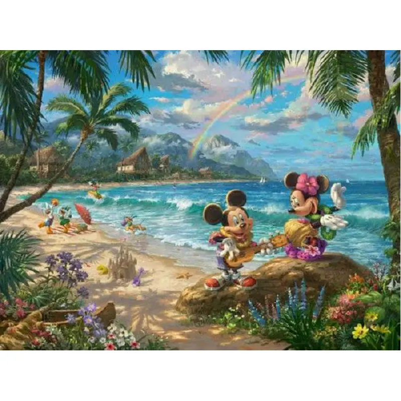 

Square Diy Diamond Painting Cross Stitch 5D Diamond Embroidery Mickey Minnie Full Rhinestone mosaic pattern Needlework