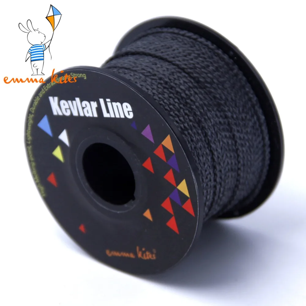 100ft / 30m 300lb / 500lb Black Kevlar L...