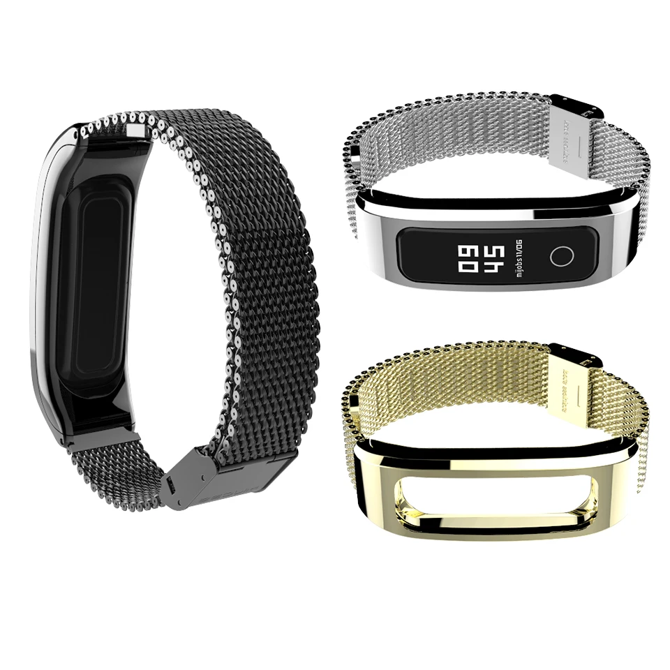 Ремешок для бега Honor Band 4 металлический ремешок Huawei Смарт часы Аксессуары