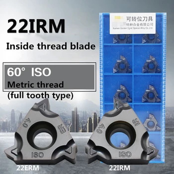 

10Pcs 22IRM 6.0ISO GM3225 60°ISO Metric Internal Thread (Full Tooth Type)