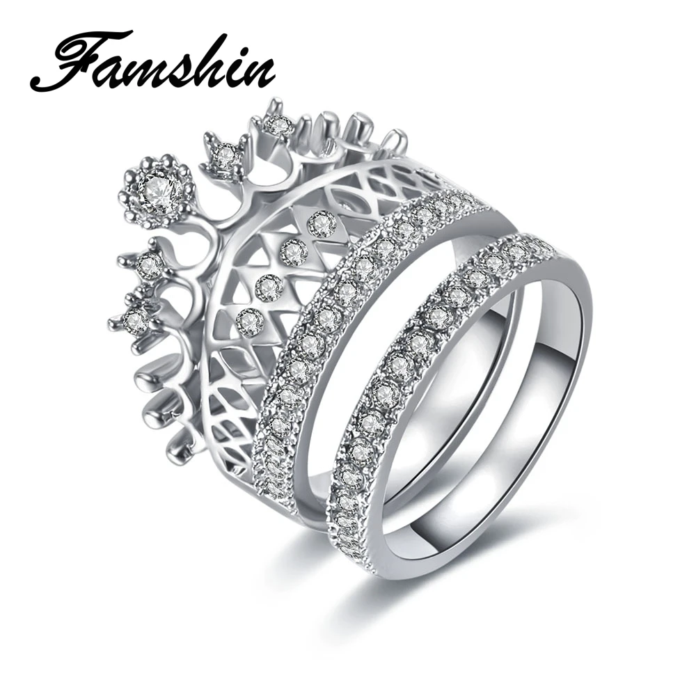 FAMSHIN جديد الأزياء والإكسسوارات مجوهرات أعلى جودة كريستال Lmperial ولي البنصر مجموعة للنساء فتاة لطيفة مجوهرات هدية 2018 FAMSHIN جديد الأزياء والإكسسوارات مجوهرات أعلى جودة كريستال Lmperial ولي البنصر مجموعة للنساء فتاة لطيفة مجوهرات هدية 2018