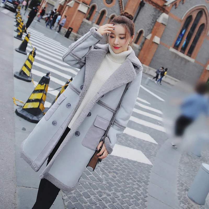 Overcoat Women 2018 Casual New Cotton Overcoat Long Solid V Neck Slim