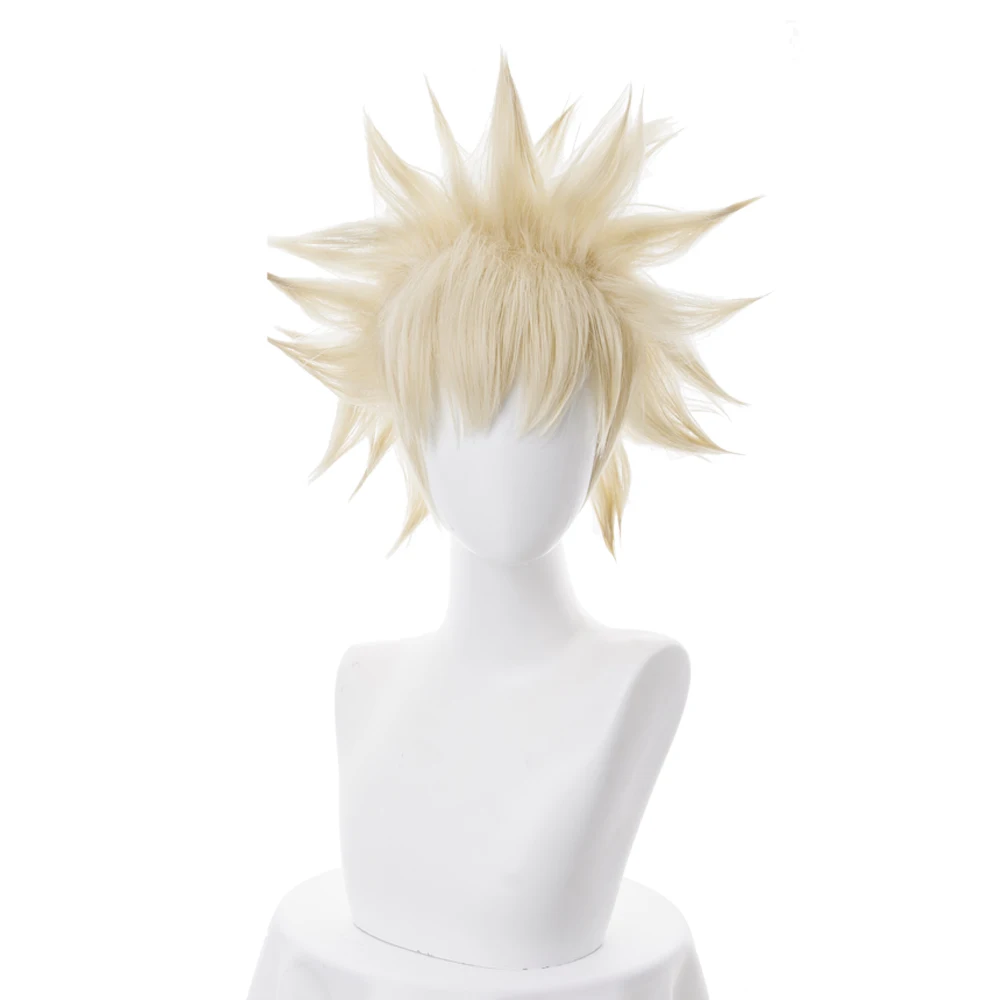 Карнавальный костюм Bakugou Katsuki Bakugo короткий льняной блонд термостойкий|Костюмы