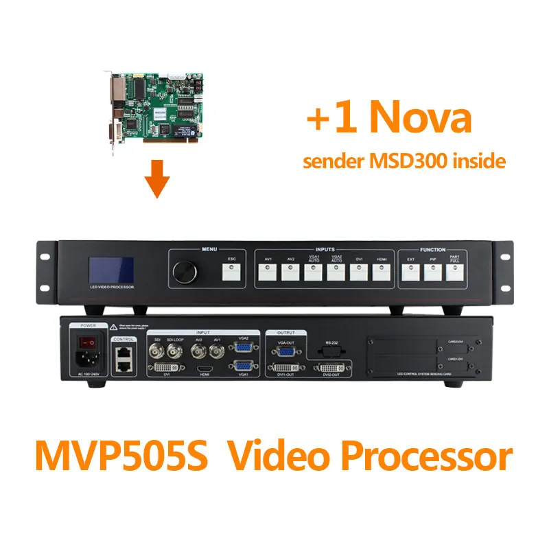 Видеопроцессор SDI MVP505S с msd300 nova отправляющая карта аналогичная vdwall lvp515 контроллер