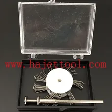 Провода колеса Кисточки установленный Мэтт Провода Кисточки с 2.35 мм хвостовика 0.5 мм Провода Dia Стальная проволока поворотный Кисточки 10 шт./упак