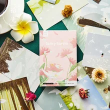 30 шт./компл. красивые Salley открытка с садом/поздравительная открытка оповещения о сообщениях(в том числе карты платье, платье на день рождения с буквенным принтом конверт подарочная карта