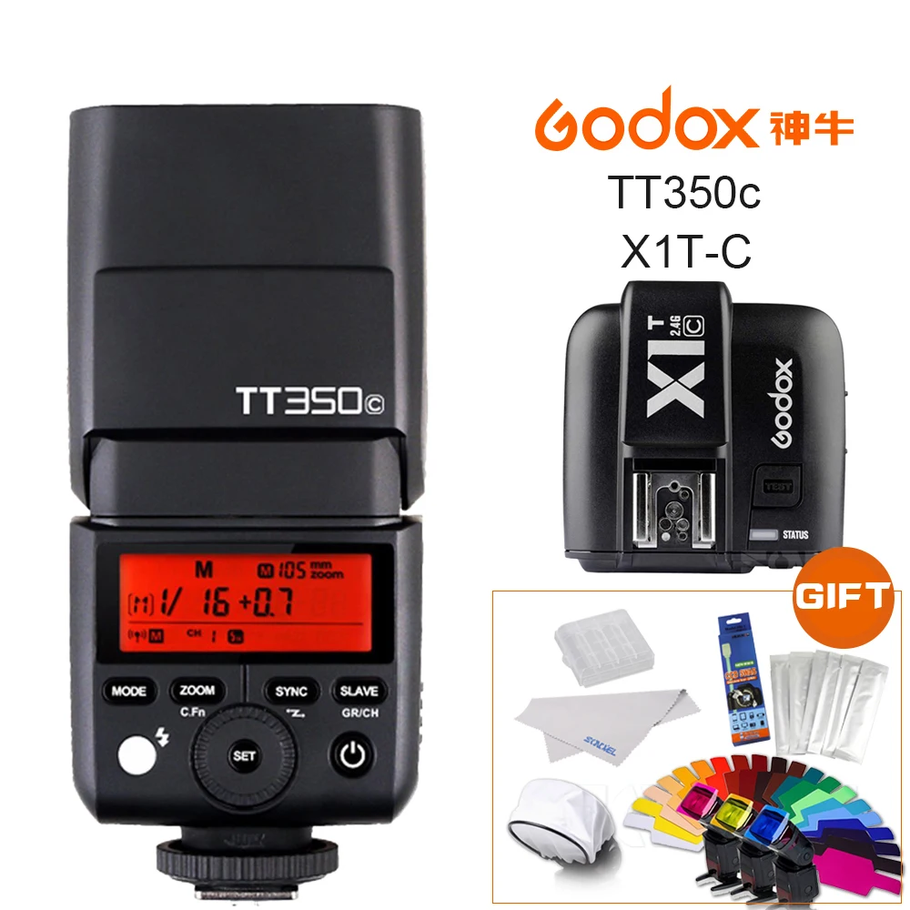 Godox Tt350c Mini Flash Flash Combination 2.4g Ttl Gn36 For Canon 5d Mark Iii / Iv 80d 70d 7d 6d