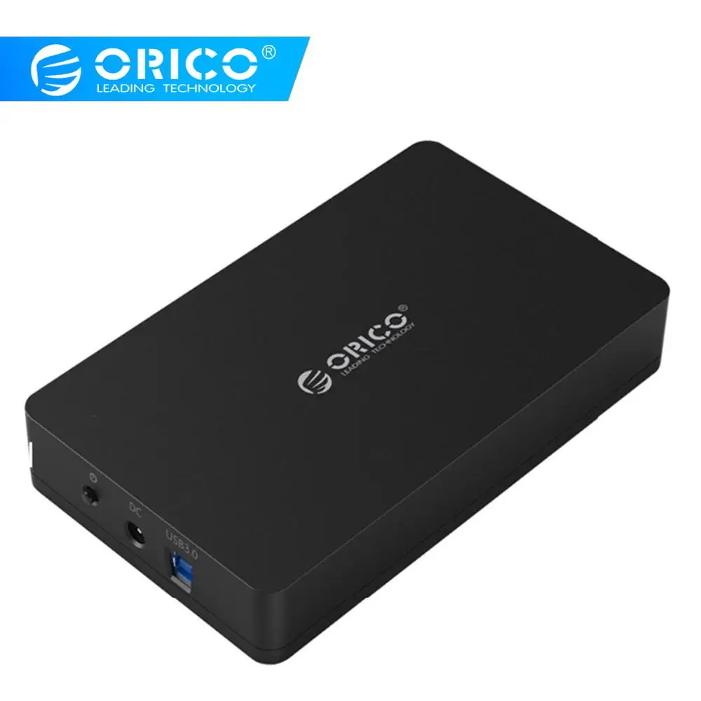 ORICO 3,5 дюймовый корпус HDD высокая скорость внешней жесткий диск Sata Корпус USB 3,0 инструментов адаптер для жесткого диска бокс для HDD SSD