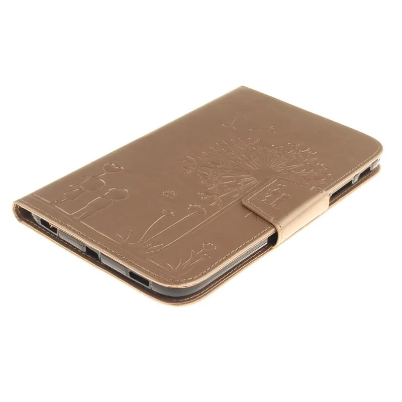 Чехол-книжка с тиснением и подставкой для samsung Galaxy Tab 3 8,0 дюймов, чехол s SM T310/T311/T315, чехол для планшета, чехол для влюбленных из искусственной кожи с одуванчиком