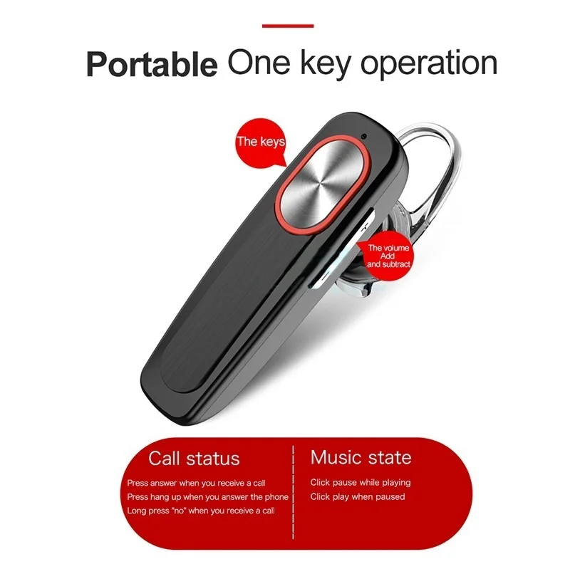 

L9 Hands-free Earphone Wireless Sport Bass Earphone with Mic Mini Earbuds Handsfree Bluetooth Earpiece with Mic