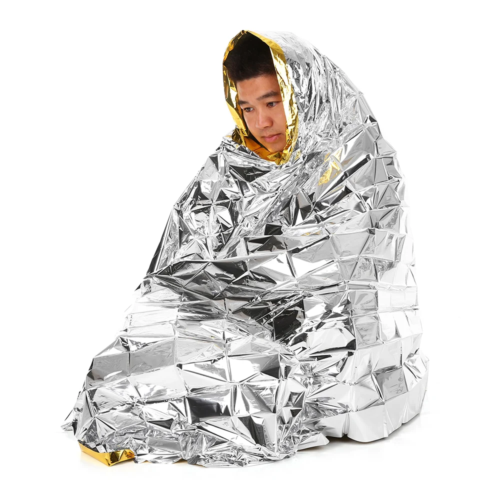 

Outdoor Emergency Survival Rescue Blanket Rescue Insulation Curtain Life-saving First Aid Sliver Rescue Curtain Military Blanket